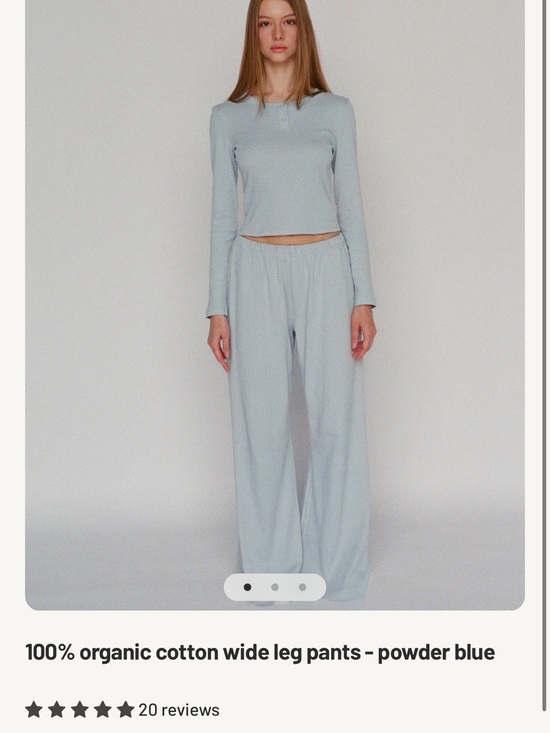 layere Other - LAYERE Powder Blue Long Sleeve Pajama Pants! Organic Cotton